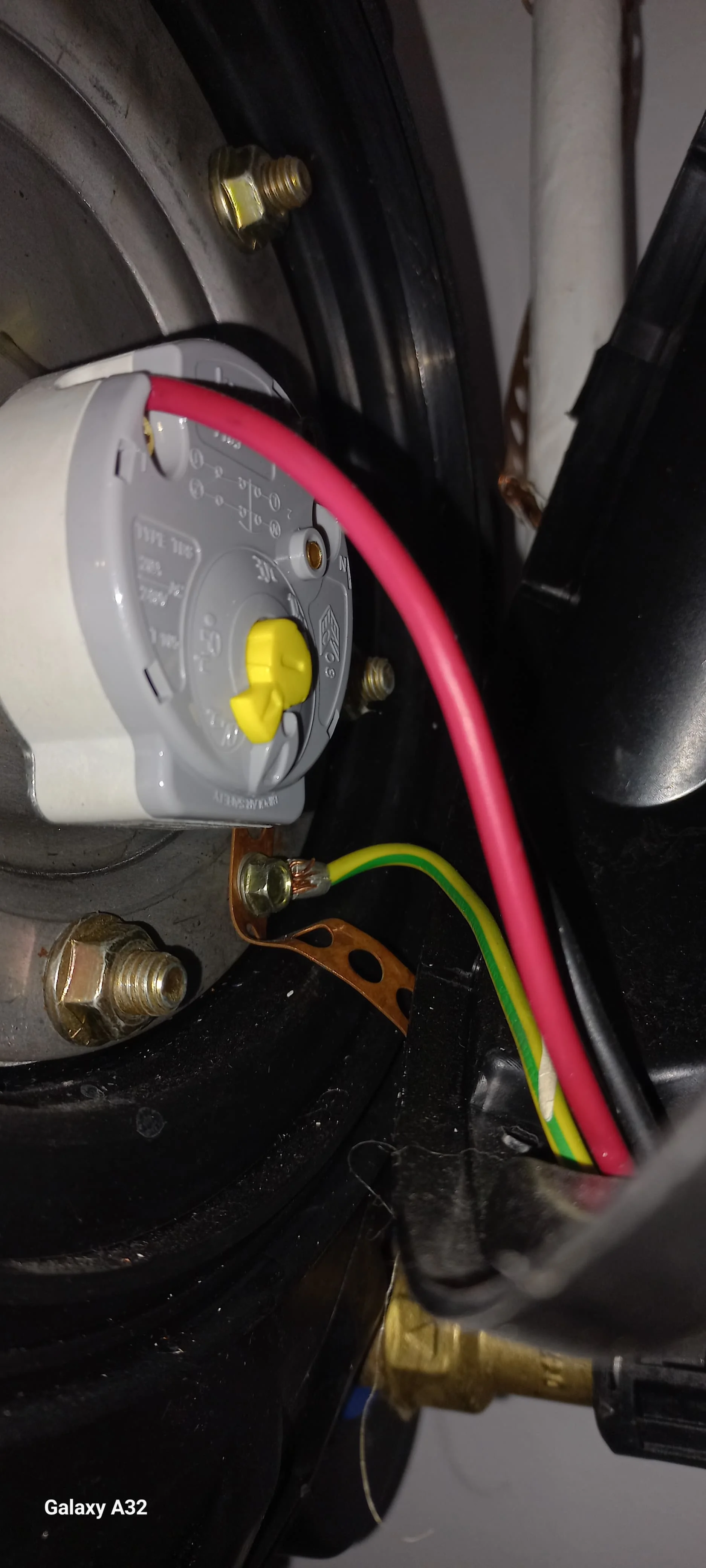 Electric geyser installed safely in a roof space