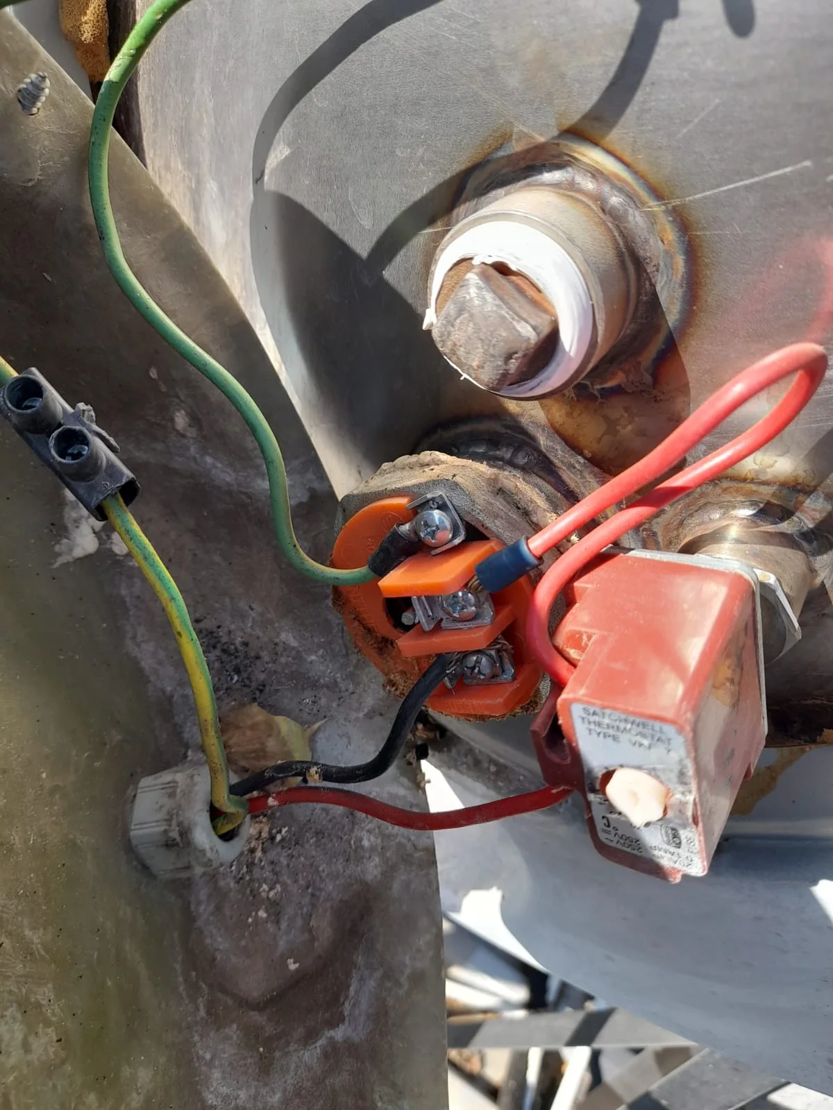 Electric geyser installed safely in a East Rand roof space