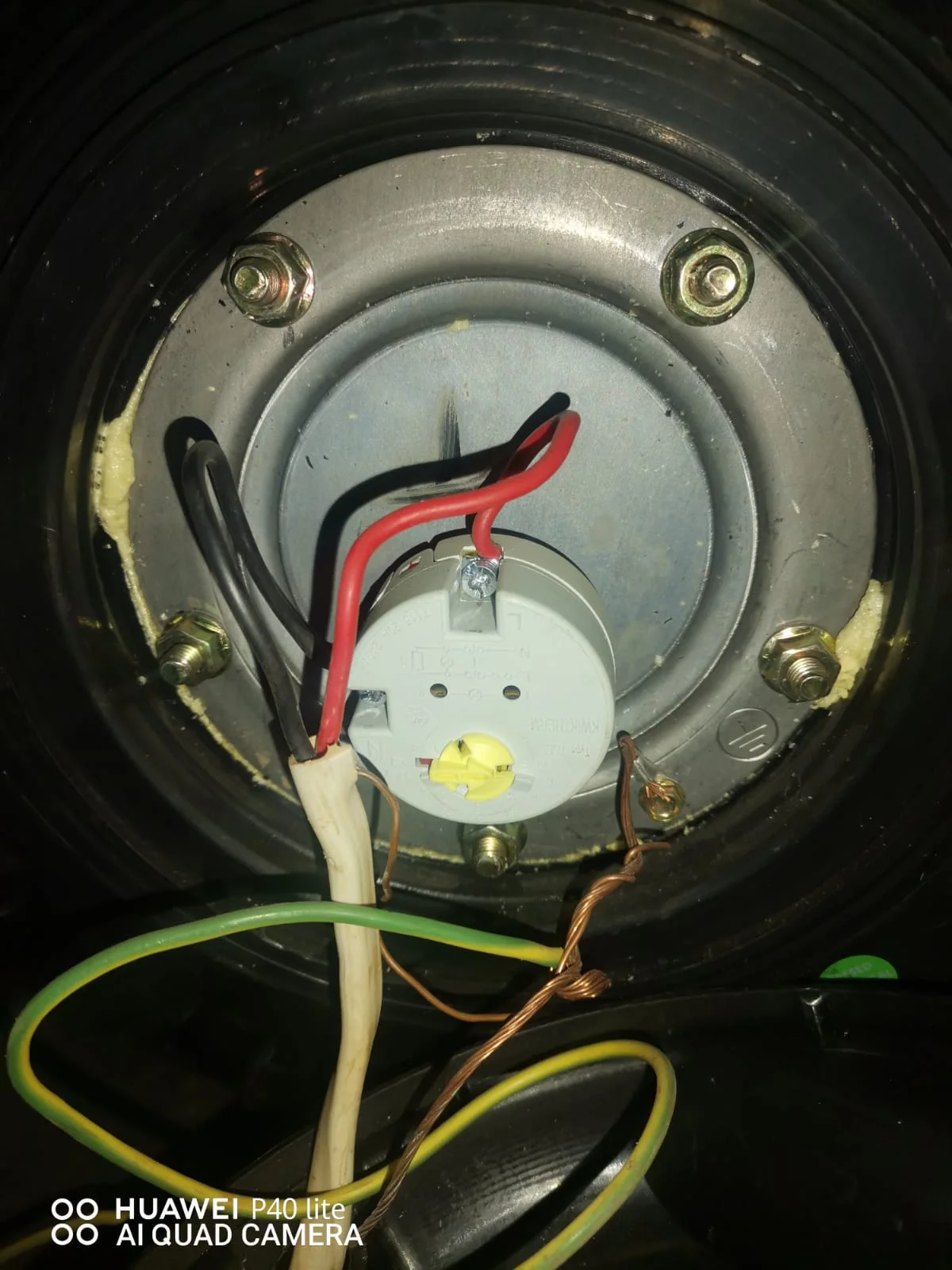 Electric geyser installed safely in a roof space