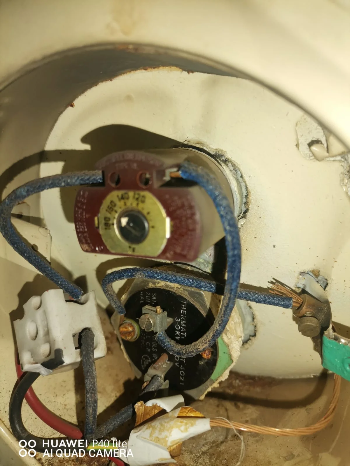 Electric geyser installed safely in a roof space