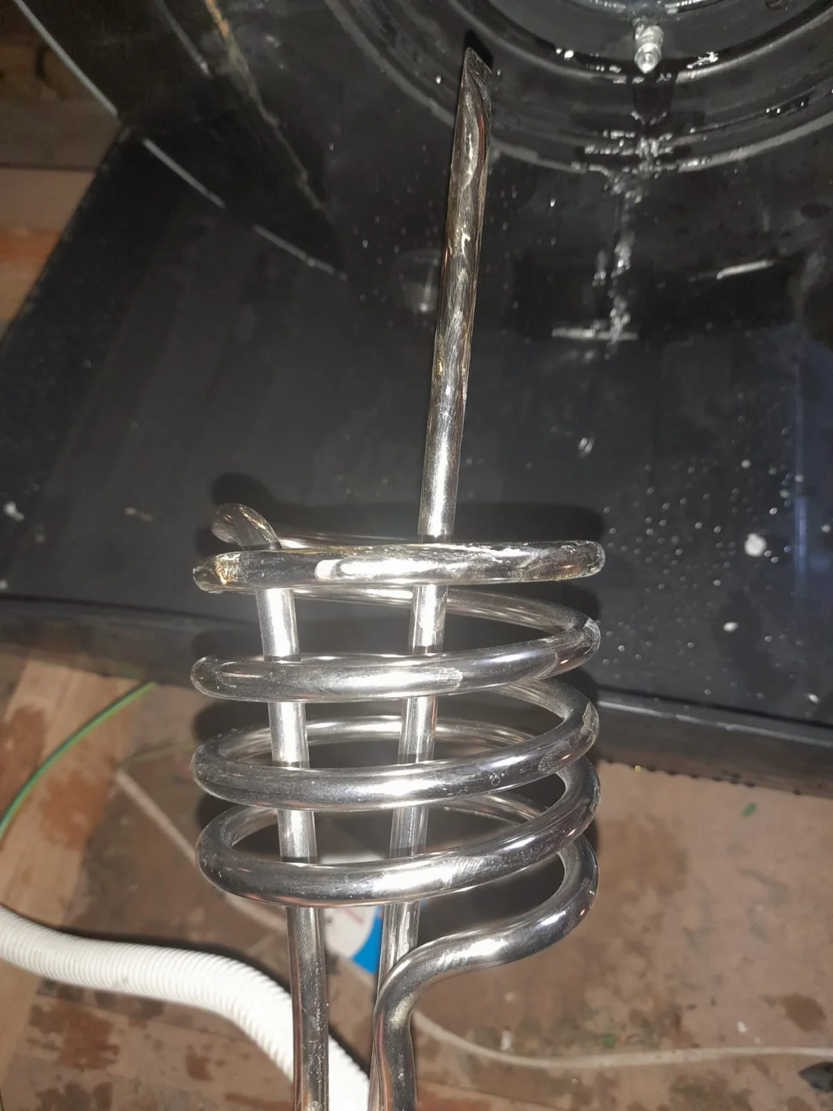 Electric geyser installed safely in a roof space