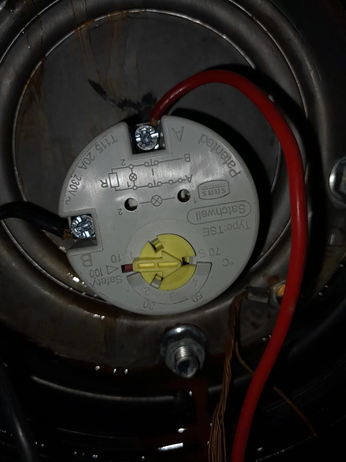 Electric geyser installed safely in a roof space
