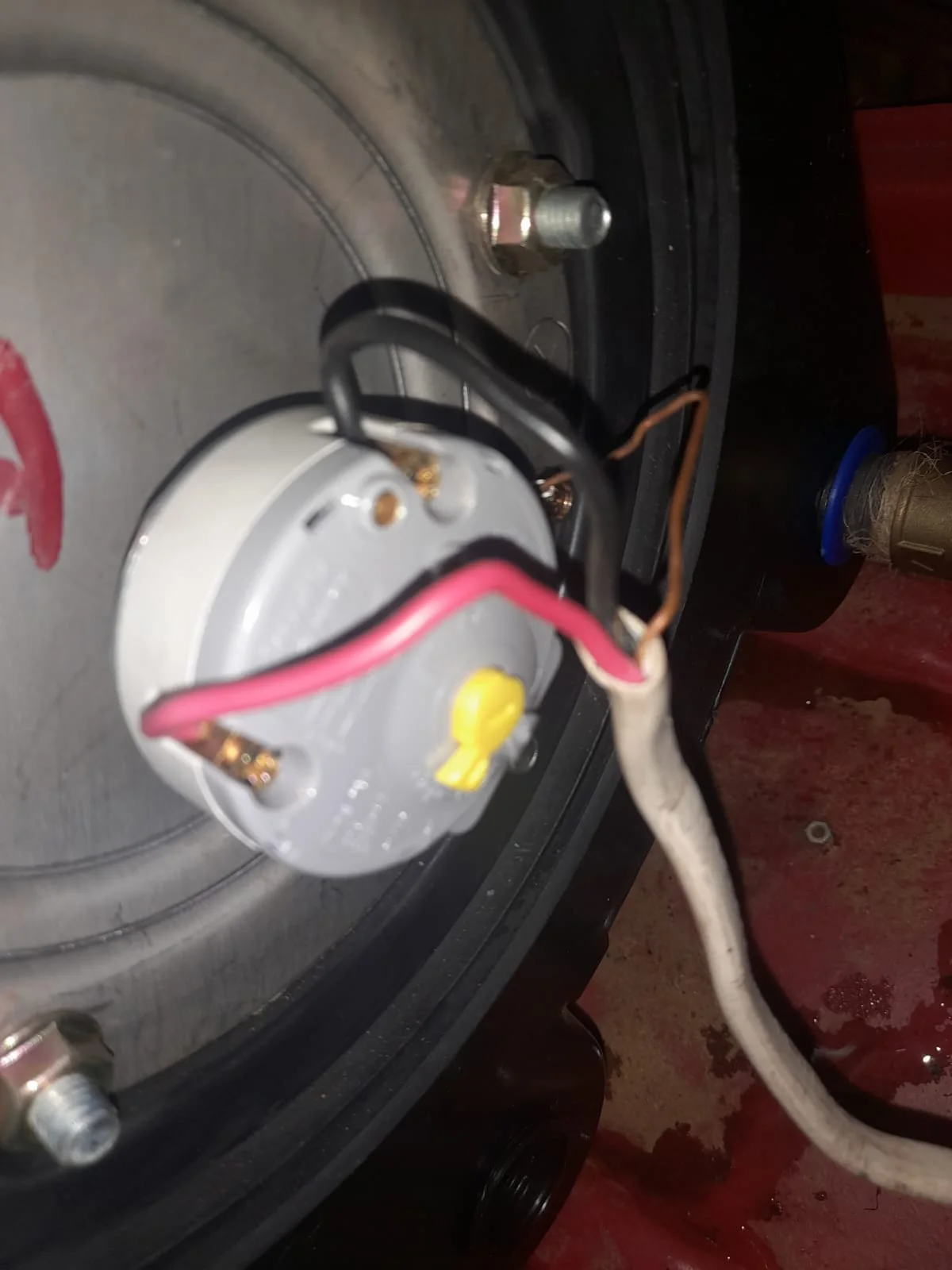 Electric geyser installed safely in a roof space