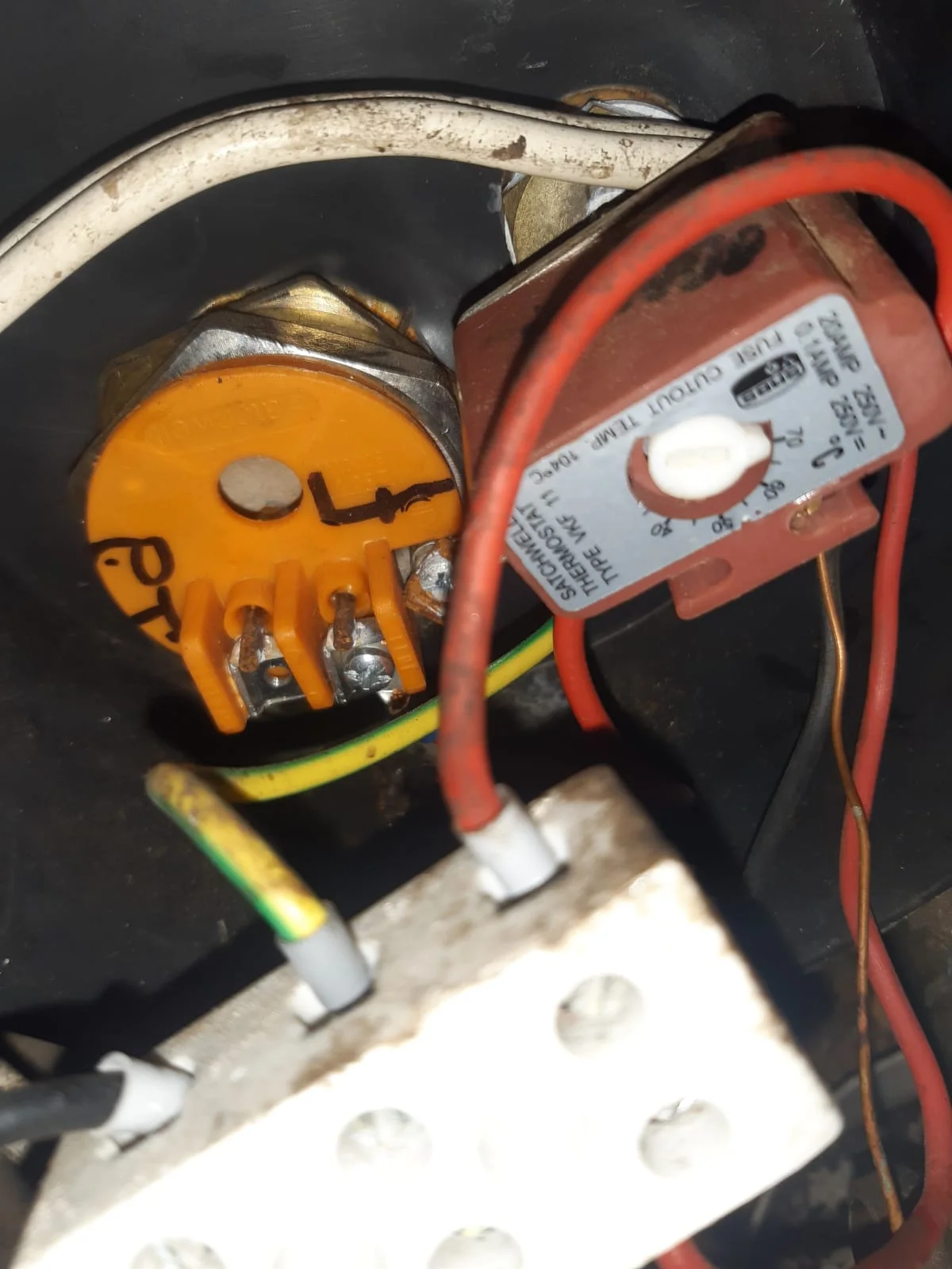 Electric geyser installed safely in a roof space
