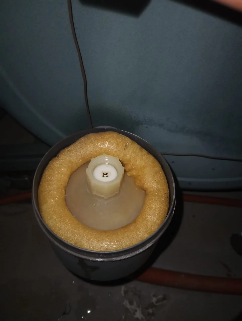 Electric geyser installed safely in a roof space