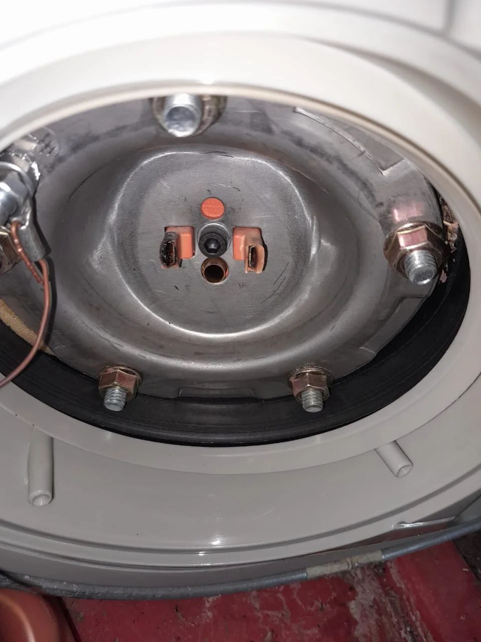 Electric geyser installed safely in a roof space