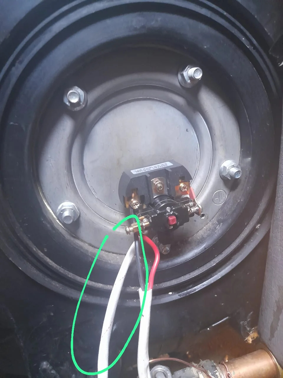 Electric geyser installed safely in a roof space