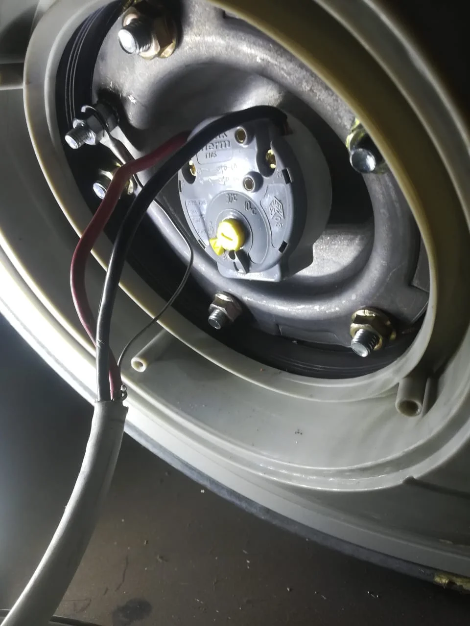Electric geyser installed safely in a roof space