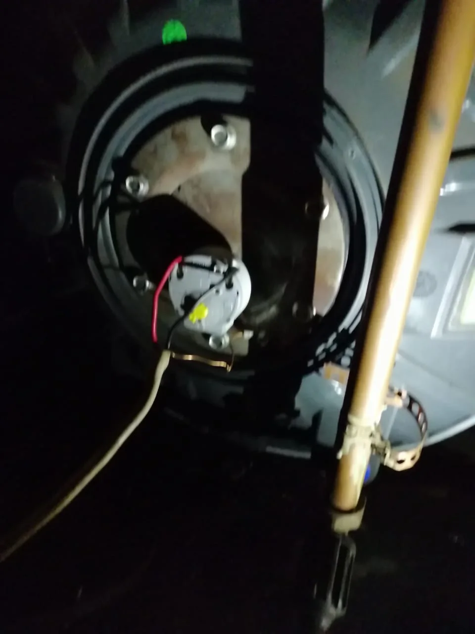 Electric geyser installed safely in a roof space