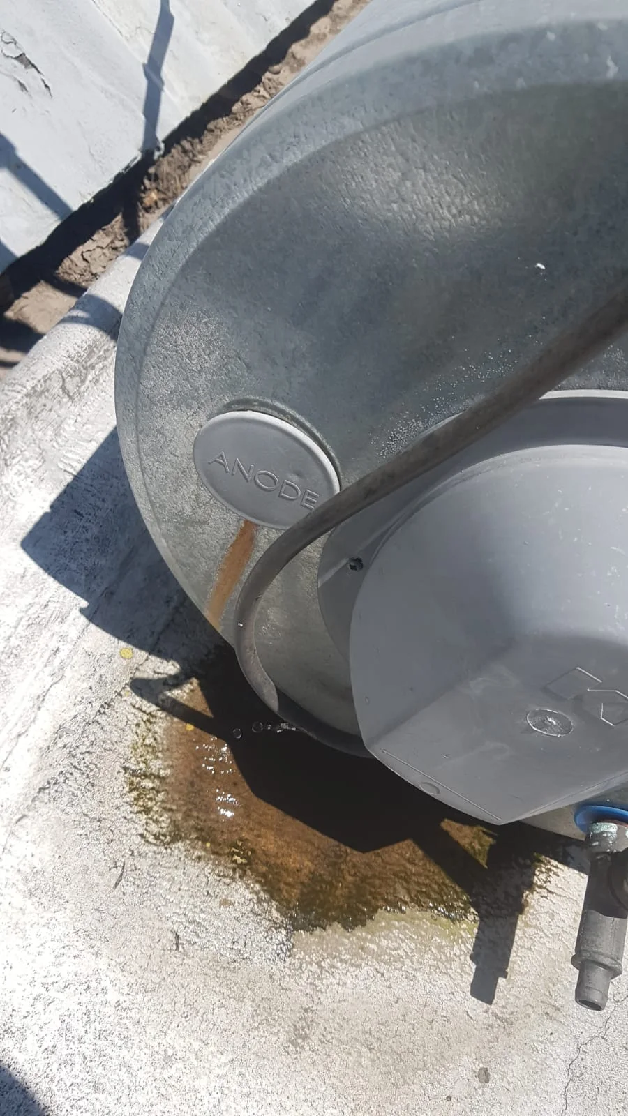 Electric geyser installed safely in a roof space