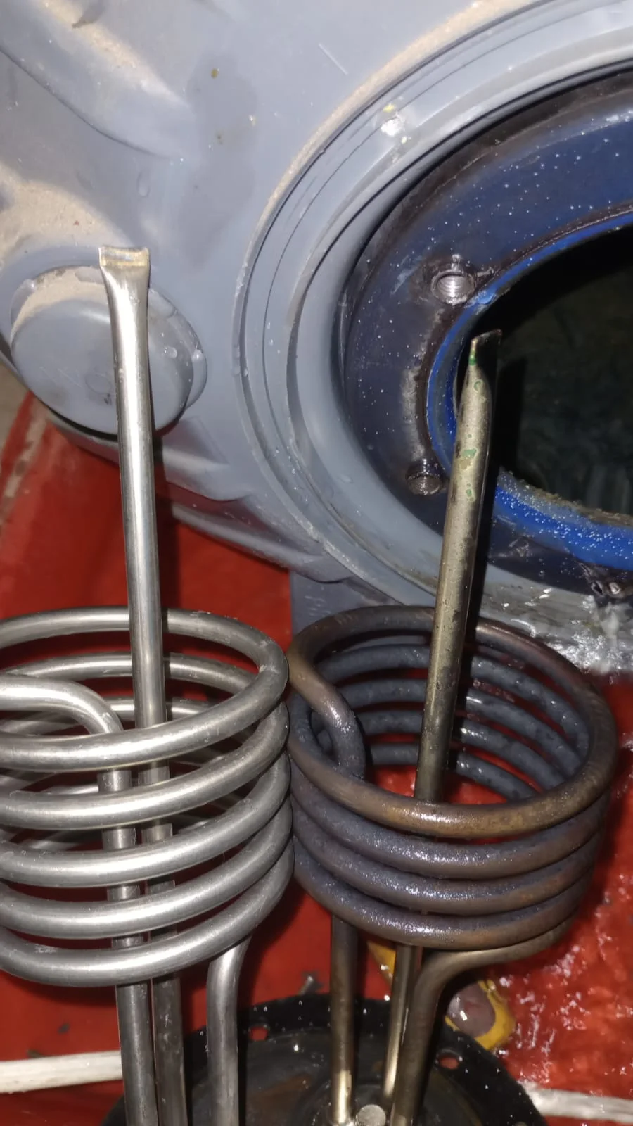 Electric geyser installed safely in a roof space