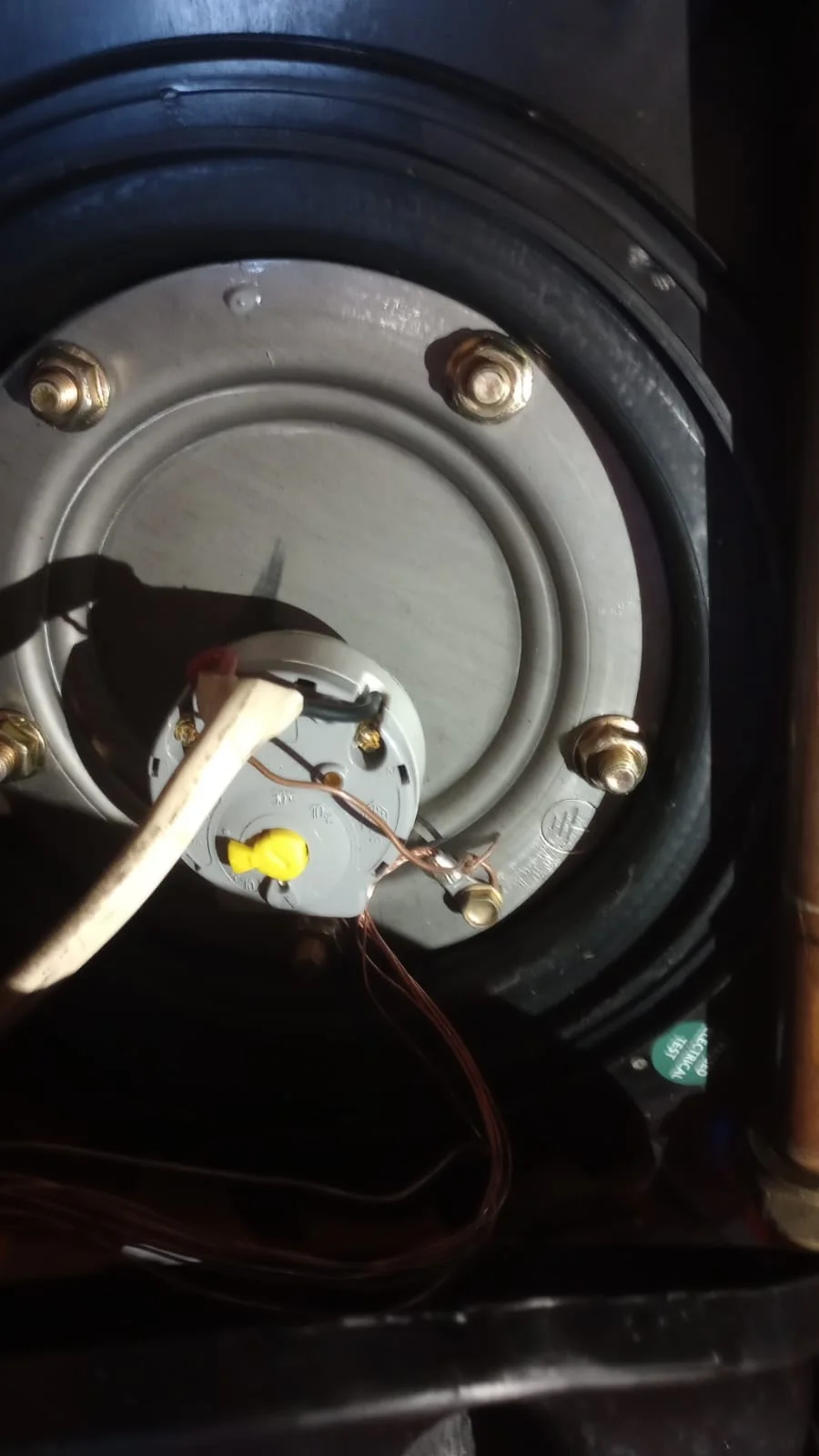 Electric geyser installed safely in a roof space