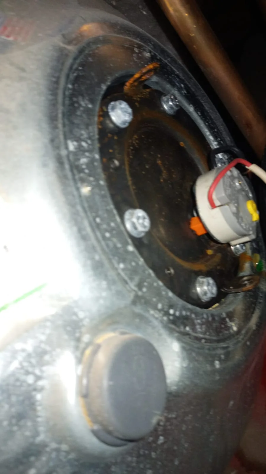 Electric geyser installed safely in a roof space