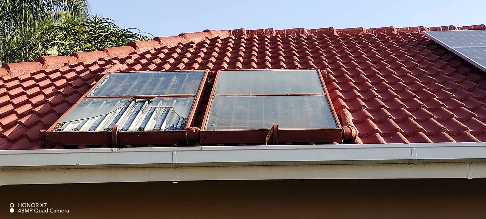 Electric geyser installed safely in a roof space