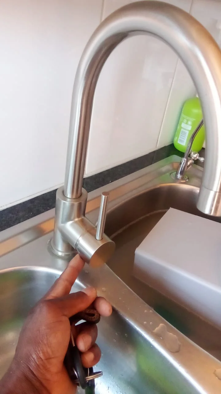 Leaking kitchen mixer repaired in Lyttelton