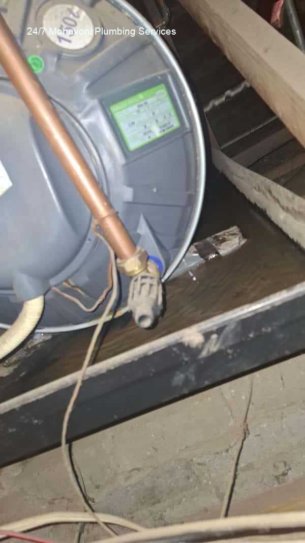 24/7 Monavoni plumbing services â€“ 24/7 plumbers, emphasizing guaranteed workmanship, positioned as a technical highlight, delivering expert plumbing repairs and installations for domestic houses with solar company support.