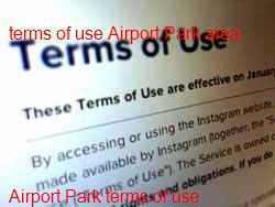 Airport Park Web Site Terms and Conditions of Use Germiston East Rand