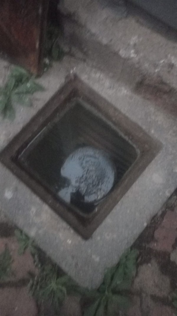 Slow drain pipe with significant water pooling