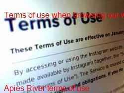 Apies River Web Site Terms and Conditions of Use Pretoria Gauteng