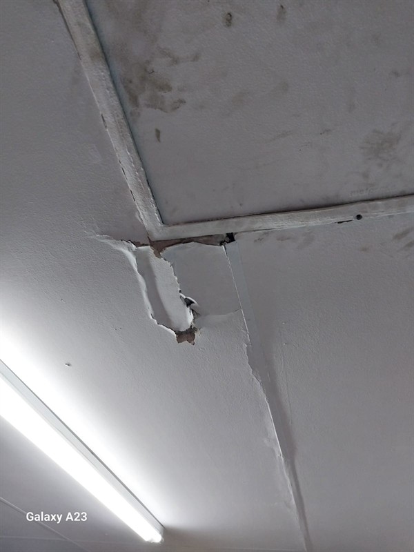 Damp area risking mould on wall in Baviaanspoort