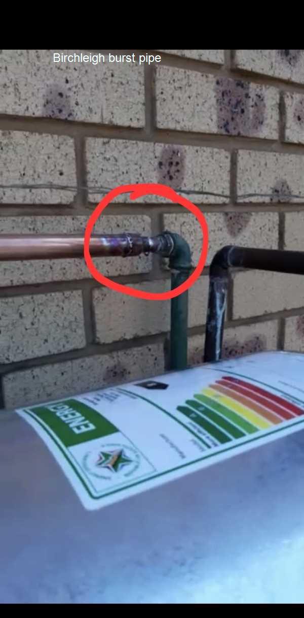 Birchleigh burst pipe repair