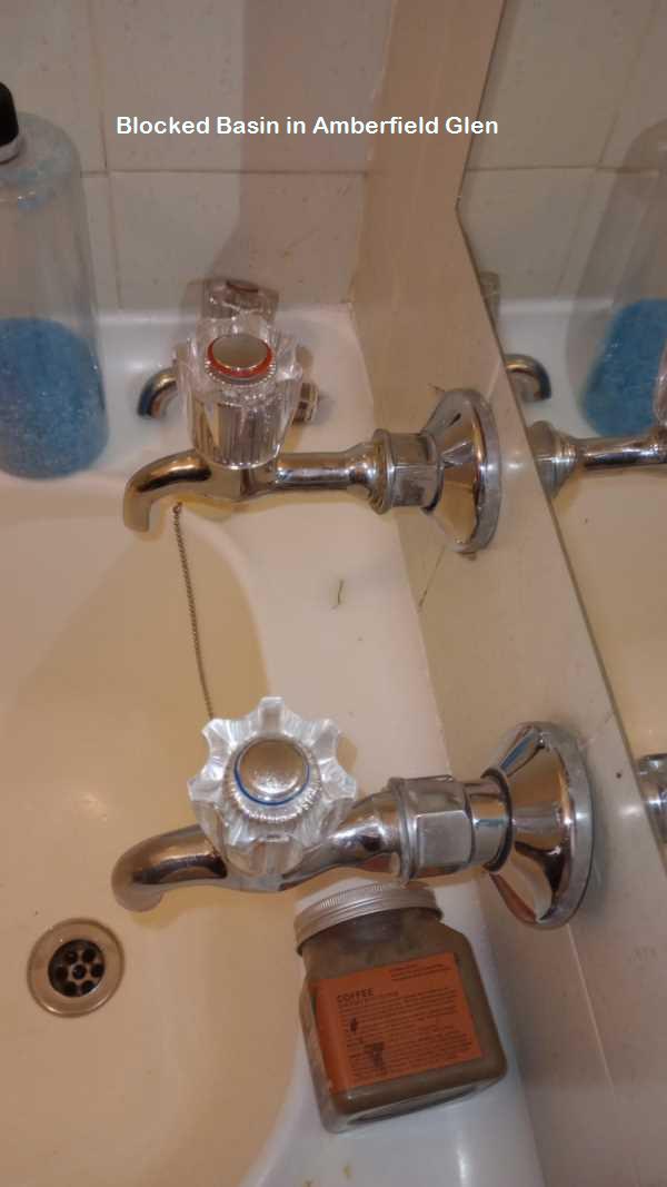 Amberfield Glen blocked basin cleaning