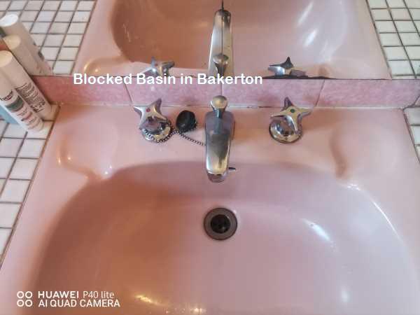Blocked basin in Bakerton