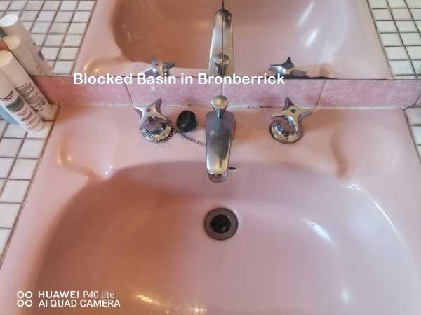 Bronberrick blocked basin cleaning