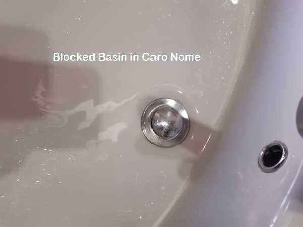 Blocked basin in Caro Nome