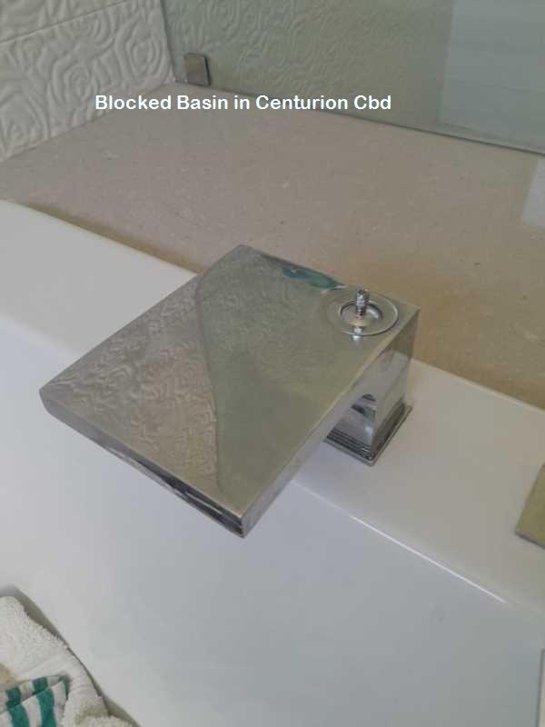 Centurion Cbd blocked basin cleaning