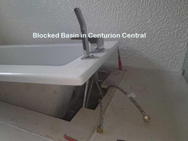 Centurion Central blocked basin cleaning