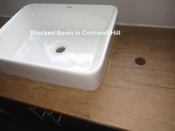 Blocked basin in Cornwall Hill