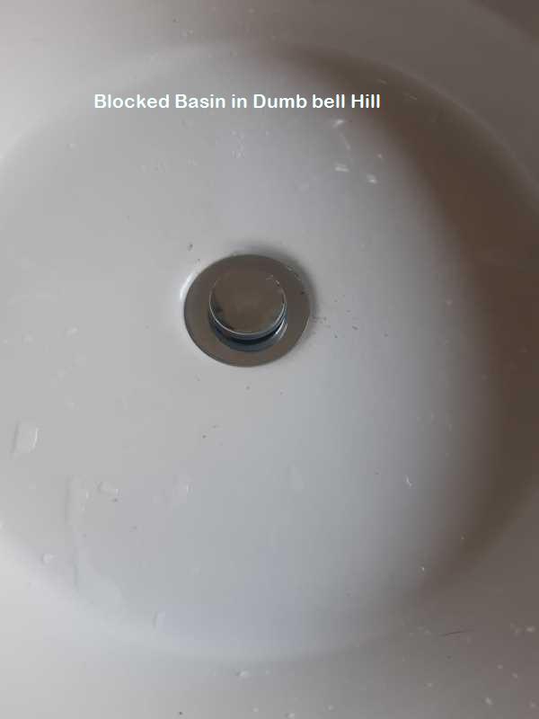 Dumb bell Hill blocked basin cleaning