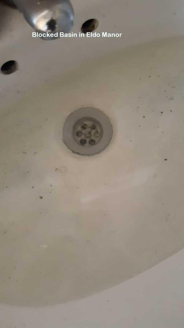Eldo Manor blocked basin cleaning