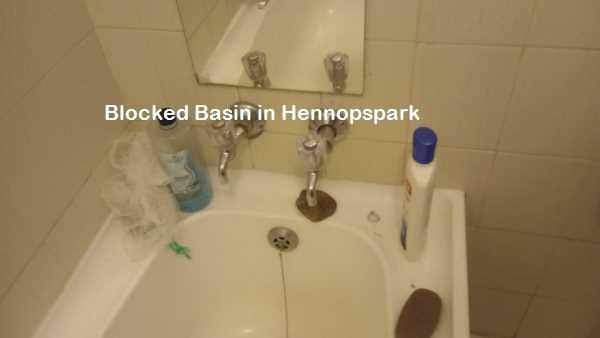 Blocked basin in Hennopspark
