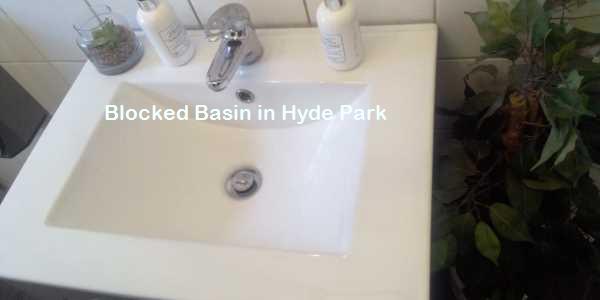 Blocked basin in Hyde Park