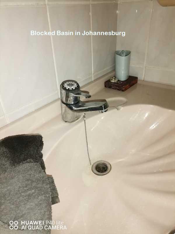 Blocked basin in Johannesburg