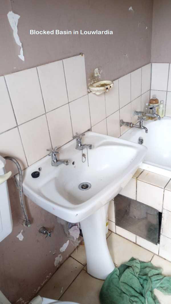 Louwlardia blocked basin cleaning