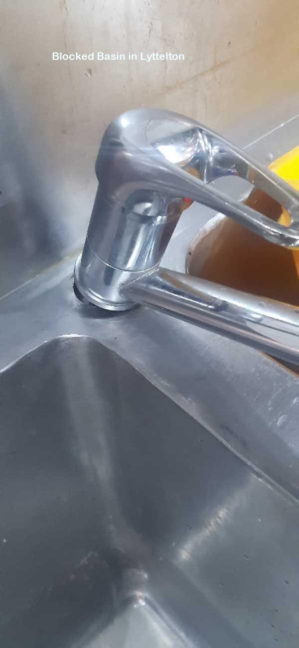 Lyttelton blocked basin cleaning