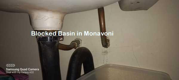 Monavoni blocked basin cleaning
