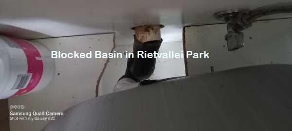 Blocked basin in Rietvallei Park
