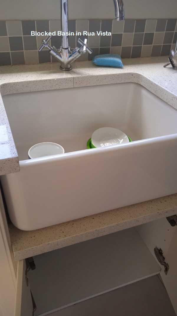 Rua Vista blocked basin cleaning