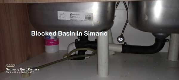 Simarlo blocked basin cleaning