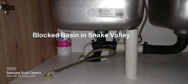Snake Valley blocked basin cleaning
