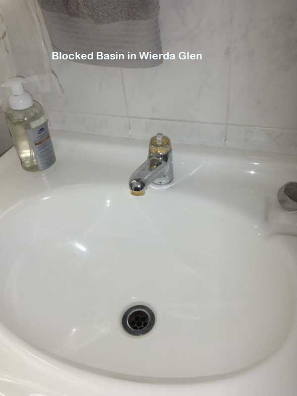 Blocked basin in Wierda Glen