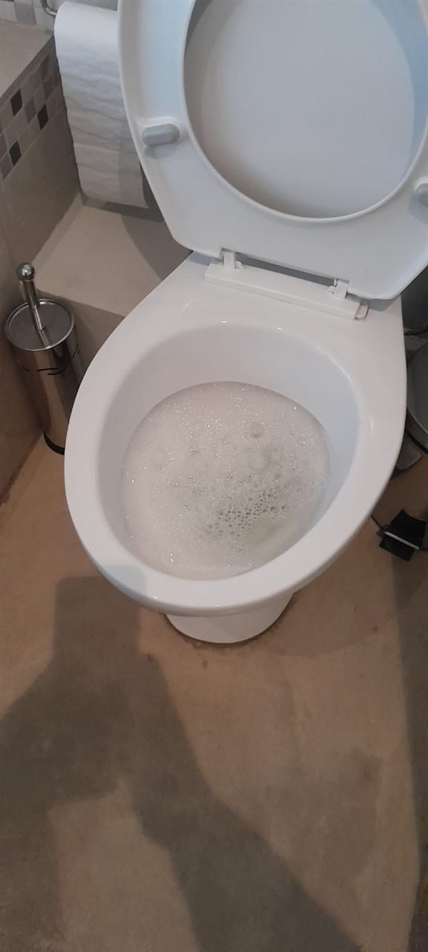Clear flushing after toilet blockage removal