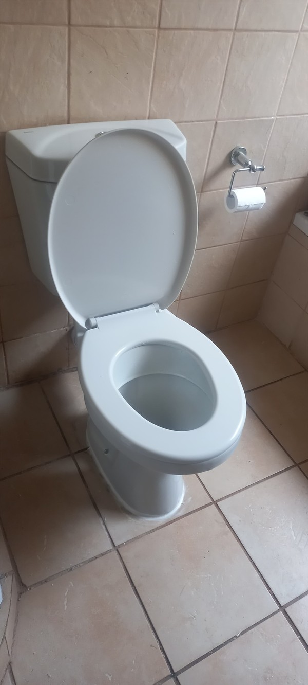 Clear flushing achieved on toilet