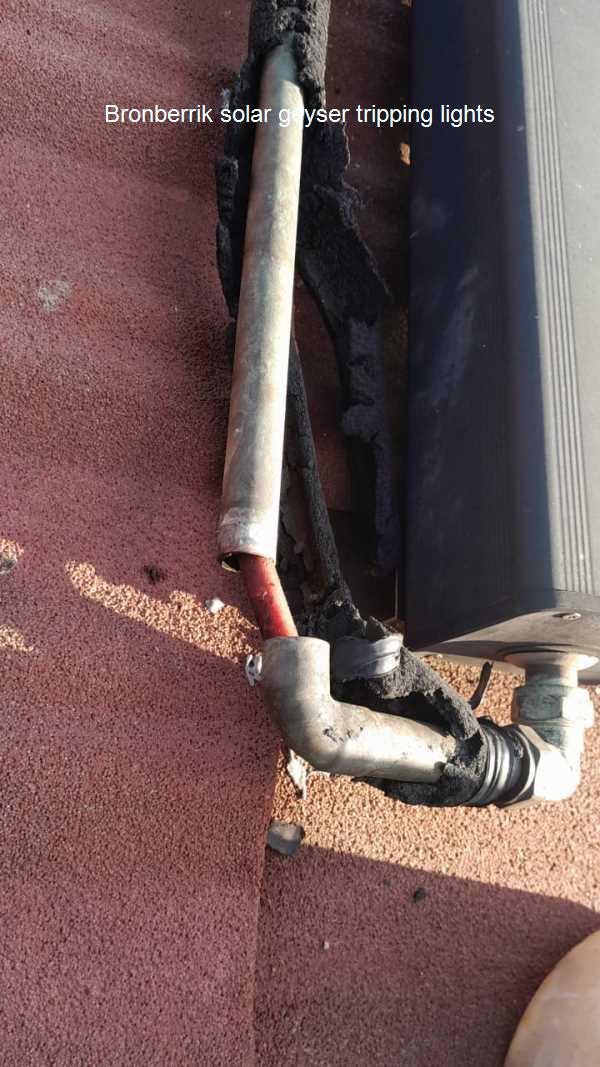 Bronberrik solar geyser tripping lights