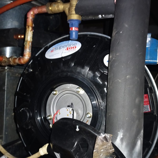 Rapid tank escape from burst geyser in Shere