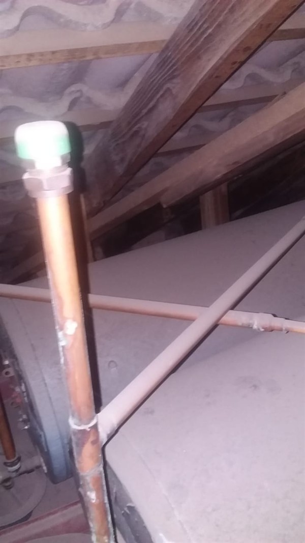 Gushing water from sudden burst geyser in Tswelapele